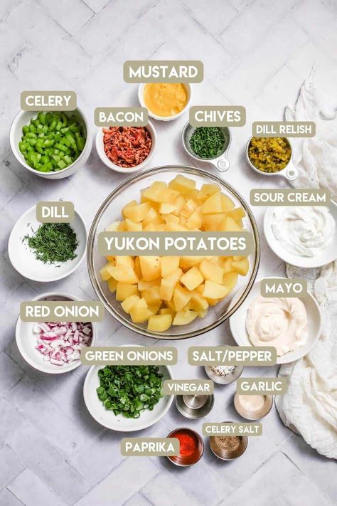 Potato Pickle Salad, Egg Salad Potato Salad, No Egg Potato Salad Recipe, Potatoe Salad No Eggs, Potato Salad No Egg Recipe, No Egg Potato Salad, Eggless Potato Salad, Potato Salad Recipe No Egg, Potato Salad Recipes With Egg