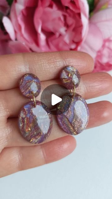 2024 Purple, Polymer Clay Tutorial, Polymer Clay Creations, Polymer Clay Crafts, Etsy Handmade, Polymer Clay Jewelry, Clay Art, Clay Jewelry, Clay Crafts