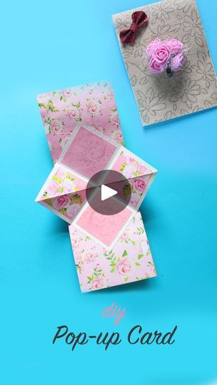 Pop Up Easy Cards, Simple Pop Up Cards, Pop Up Cards Diy Easy, Easy Pop Up Cards, Bottles Decoration Diy, Cards Diy Easy, 3d Pop Up Cards, Pop Up Greeting Cards, Card Folds