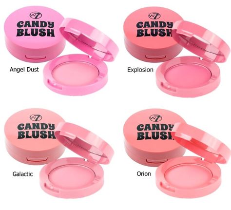 These are so nice W7 candy blush W7 Makeup Products, W7 Makeup, Dust Explosion, Beauty Corner, How To Apply Blush, Pinterest Makeup, Beauty Tips For Face, Makeup Blush, Body Makeup