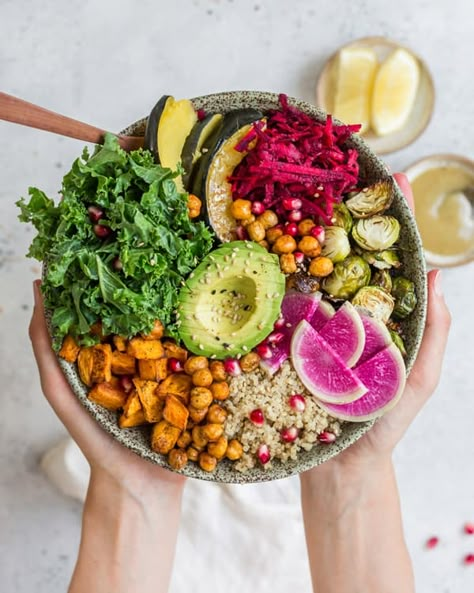 Harvest Vegetables, Buddha Bowls Recipe, Vegan Buddha Bowl, Harvest Recipes, Healthy Bowls, Buddha Bowls, Vegan Bowls, Hash Browns, Bowl Recipes