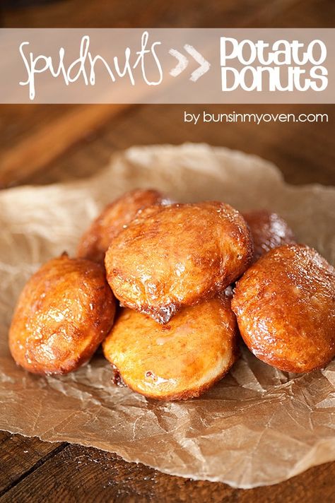 Spudnuts Potato Donuts Recipe Potatoes Donut, Donut Glossary, Mashed Potato Donut Recipe, Quick Donuts, Yeast Donut Recipe, Potato Donuts Recipe, Homade Donuts, Donuts Homemade, Donuts Birthday