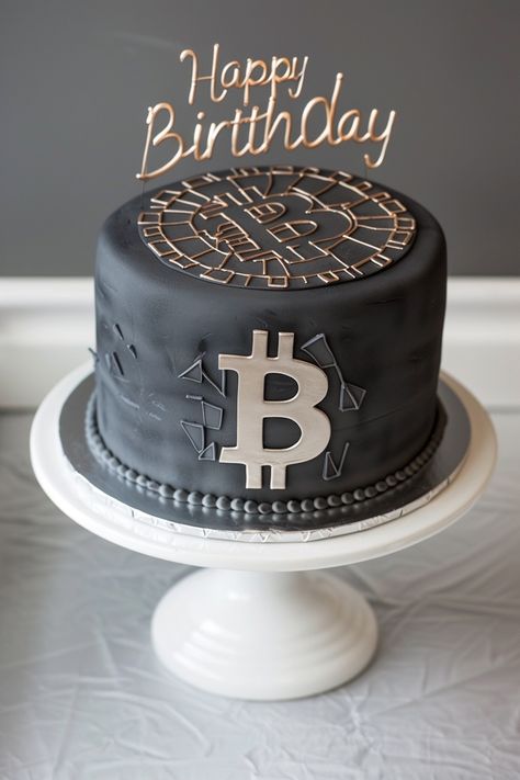 Bitcoin Cake Ideas to Enhance His Birthday Party Birthday Cake For Him, Birthday Cakes For Men, Themed Birthday Cakes, Cakes For Men, Current Trends, Birthday Cakes, Cake Ideas, Party Time, Cryptocurrency