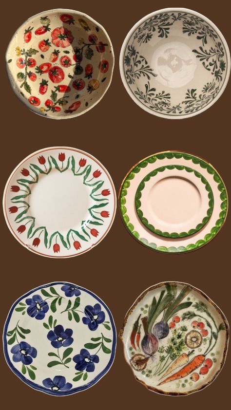 Plate Collage, Turkish Plates, Italian Plates, Pasta Plates, Border Print, Plate Design, Dinner Plates, Quick Saves, Design