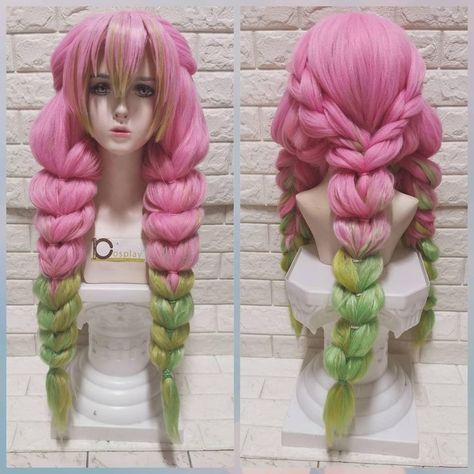 Braided Ponytail With Color, Cosplay Wig Tutorial, 2024 Hair Trends For Women, Sunkissed Hair Brunette, 2024 Hair Trends, Softball Hairstyles, Anime Tutorial, Anime Wigs, Cosplay Hair