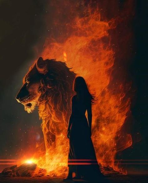 Leo Full Moon, Lion Spirit Animal, Full Moon Photos, Fire Lion, Venus In Leo, Fire Goddess, Moon Photo, Surreal Landscape, Fire Orange