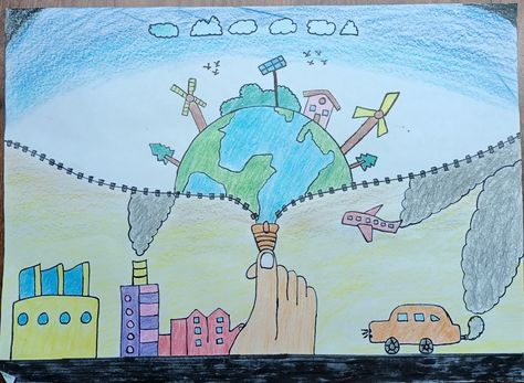 Globalisasyon Poster, Environment Day, Poster Making, Easy Drawings, Collage, Drawings, Pins, Quick Saves