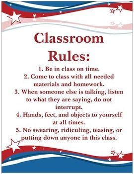 Classroom Rules Middle School Teaching ... Social Studies Charts Classroom, Anchor Chart Social Studies, Middle School Class Rules, School Rules Display, Class Rules Poster High School, High School Rules, Middle School Class Rules Poster, Rules In Classroom Poster, School Rules And Regulations