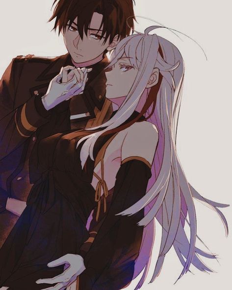 Anime Couple, Anime Love Couple, Fanarts Anime, Anime Couples Drawings, Anime Artwork, Cute Anime Couples, White Hair, Otaku Anime, Cute Anime Character