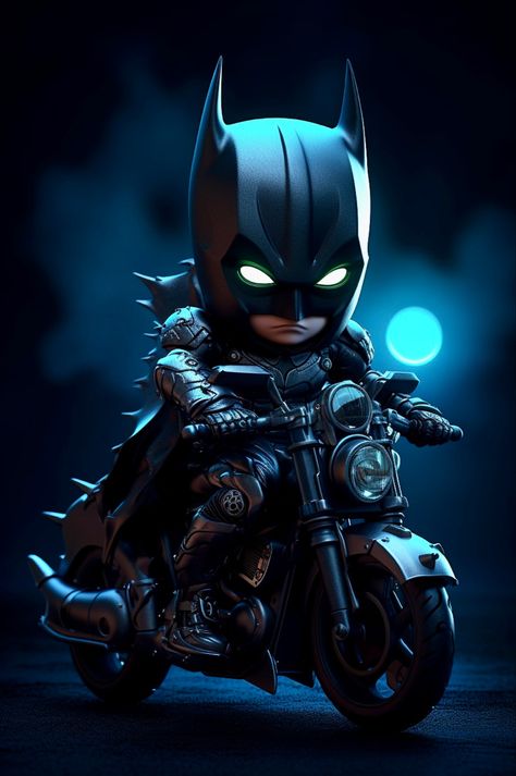 Batman Motorcycle, Cute Batman, 4k Gaming Wallpaper, Motorcycle Baby, Batman Cartoon, Chibi Marvel, Baby Avengers, Baby Batman, Baby Superhero