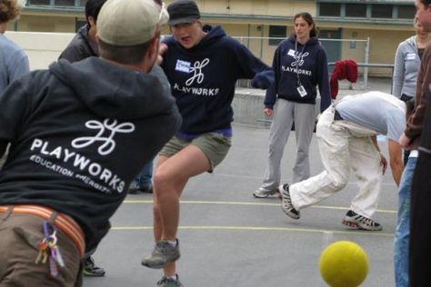 Health, Wellness & Positive Interventions: Circle Dodgeball | Playworks Pe Equipment, Physical Education Curriculum, Curriculum Development, Gym Classes, A Flag, Physical Education, Thinking Skills, The Flag, The Circle