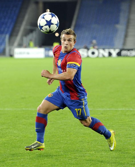 ~ Xherdan Shaqiri on FC Basel ~ Fc Basel, Xherdan Shaqiri, Basel, Football Players, Premier League, Soccer, Bmw, Football, Running