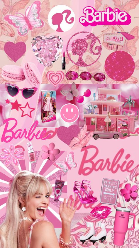 Barbie Background, Barbie Wallpaper, Background Collage, Accessoires Barbie, Best Wallpaper Hd, Pink Wallpaper Girly, Princess Wallpaper, Hello Kitty Iphone Wallpaper, Iphone Wallpaper Tumblr Aesthetic