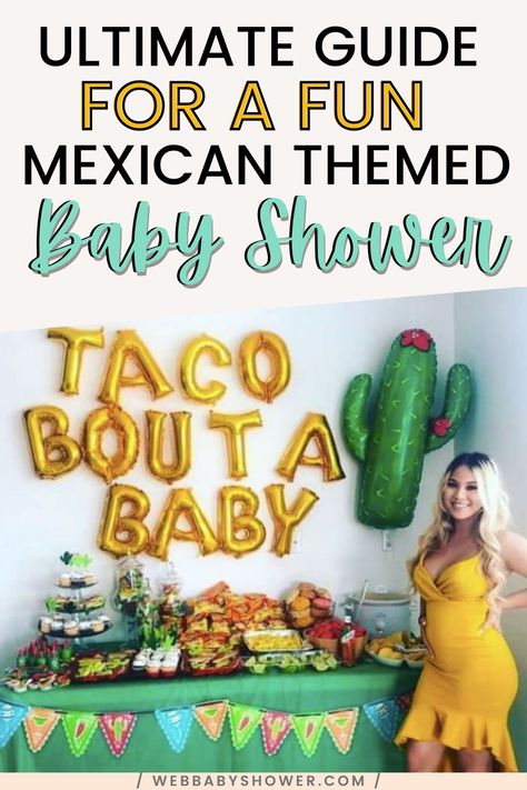 Baby Shower Mexican Food, Taco About Twins Baby Shower Ideas, Taco Bar For Baby Shower Ideas, Taco Bar Baby Shower Ideas Boy, Baby Shower Taco Bar Ideas, Taco Bout A Baby Shower Ideas Food, Mexican Style Baby Shower Ideas, Fiesta Baby Shower Favors, Nacho Average Baby Shower Ideas