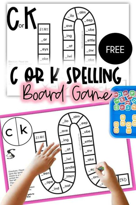 When To Use C Or K, Ck Rule, Phonics Board Games, Letter Identification Activities, Academic Reading, Senior Infants, Reading Foundational Skills, Intervention Classroom, Literacy Intervention