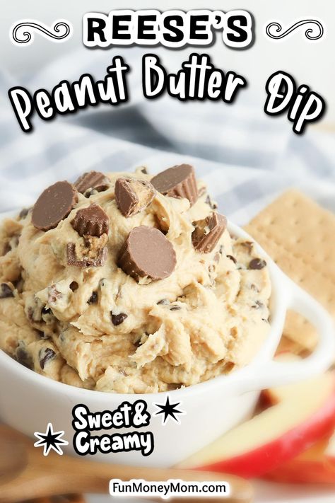 Reeses Peanut Butter Cup Dip, Reese’s Dessert Dip, Reese Peanut Butter Dip, Reeses Peanut Butter Ball Dip, Reese’s Peanut Butter Dip Recipe, Peanut Butter Dip Recipes, Reese's Peanut Butter Dip, Ways To Eat Peanut Butter, Reese’s Peanut Butter Dip