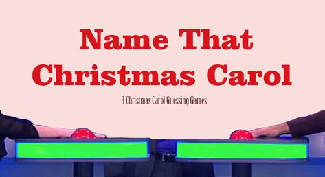 Christmas Memory Game, Christmas Songs List, Name That Tune Game, Guessing Games For Kids, Christmas Carols Songs, Carol Songs, Christmas Charades, Christmas Trivia Games, Christmas Songs Lyrics