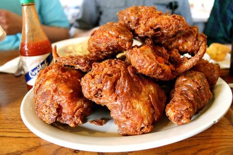 5 Most Iconic Restaurants in New Orleans for your Bachelor Party Brined Fried Chicken Recipe, Wet Batter, January Recipes, New Orleans Food, Chicken Batter, Making Fried Chicken, Recipe Icon, Fried Chicken Recipe, Batter Recipe