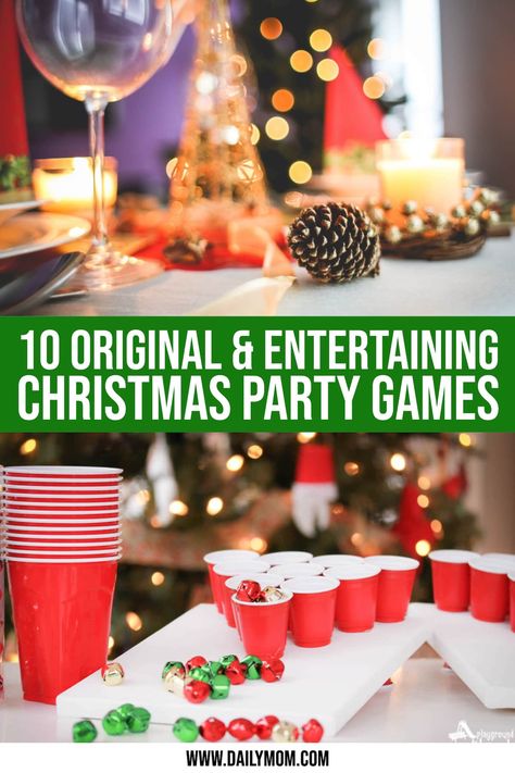 10 Original and Entertaining Christmas Party Games 1 Daily Mom Parents Portal Door Prizes For Christmas Party, Christmas Party Games With Prizes, Christmas Door Prize Games, Prizes For Christmas Party Games, Door Prize Games, Christmas Games For Family With Prizes, Christmas Party Prizes, Entertaining Christmas, Fun Christmas Party Games