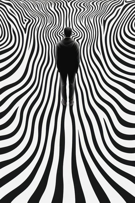 Mind bending flat line illusion illustration of a human silhouette abstract walking. | premium image by rawpixel.com / MEANISM Illusion Aesthetic, Illusion Illustration, Aesthetic Mobile Wallpaper, Line Illusion, Aesthetic Mobile, Abstract Silhouette, Acid Art, Trippy Visuals, White Backgrounds