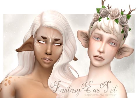 Fantasy Ears, Sims 4 Mm Cc, Sims 4 Cc Makeup, Sims 4 Cc Skin, Sims 4 Gameplay, Sims 4 Mm, The Sims 4 Download, Sims Four, Elf Ears