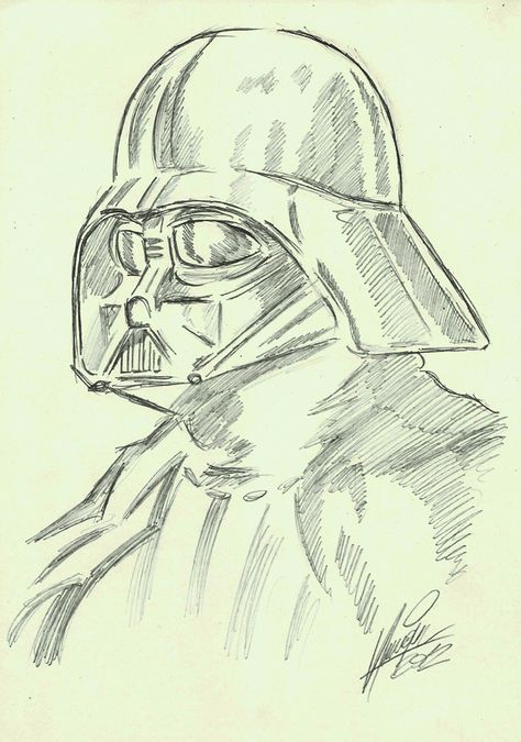 Darth Vader Drawing Sketches, Earth Vader Drawing, Darth Vader Drawings, Dark Vader Drawing, Anakin Skywalker Sketch, Starwars Drawing Ideas, Star Wars Drawings Pencil, Star Wars Drawings Sketch, Anakin Drawing