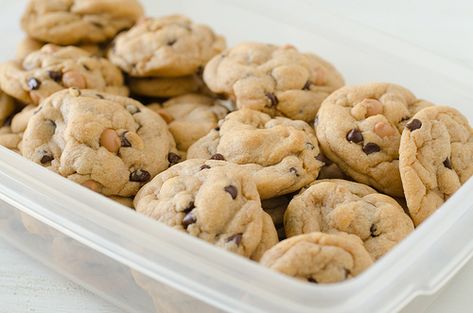 Perfectly Puffy Butterscotch Chocolate Chip Cookies 2 Butterscotch Chocolate Chip Cookies, Bar Treats, Choco Chip Cookies, Mini Chocolate Chip Cookies, Butterscotch Cookies, Pudding Cookies, Choco Chips, Family Food, Yummy Desserts