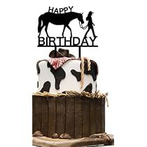 Horse Cake Toppers, Horse Cake, Happy Birthday Cake, Happy Birthday Cake Topper, Happy Birthday Parties, Western Cowgirls, Birthday Party Cake, Western Cowgirl, Happy Birthday Cakes