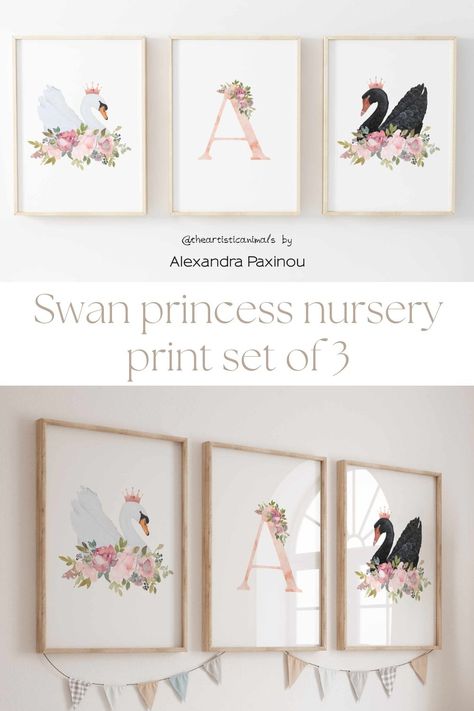 Swan nursery decor