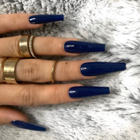 Blue Stiletto Nails, Blue Coffin Nails, Dark Blue Nails, Hippie Nails, Blue Acrylic Nails, Black Bedroom, Fire Nails, Dream Nails, Funky Nails