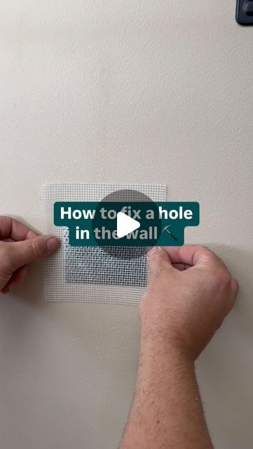 Bunnings Warehouse on Instagram: "Hole in the wall? No dramas 😎  With just a few simple steps, your wall will be looking as good as new.   Head to our website for our step-by-step guide ‘How to fix a hole in a wall’. Link in bio. ⬆️" How To Fix Wall Holes, Hole In Bathroom Wall, Hole Cover Up Ideas Wall, How To Repair A Hole In The Wall, Wall Decor To Cover Holes, How To Fill In Holes In The Wall, Fix A Hole In The Wall, Wall Patch Repair, Fixing A Hole In The Wall