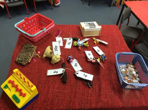 Money eyfs Money Early Years Activities, Money Activities Eyfs, Money Eyfs, Outdoor Numeracy, Year 2 Maths, Maths Eyfs, Math Fractions Worksheets, Eyfs Maths, Summer Planning