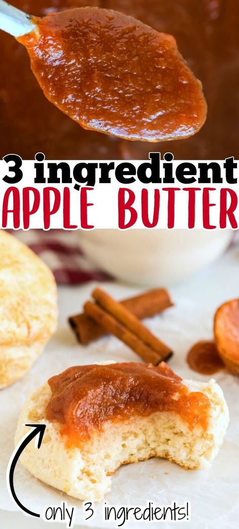 APPLE BUTTER RECIPE Slow Cooker Apple Butter, Homemade Apple Butter, Apple Butter Recipe, Spreads Recipes, Apples Cinnamon, Jams And Jellies, Easiest Apples, Homemade Apple, Easy Cooking Recipes