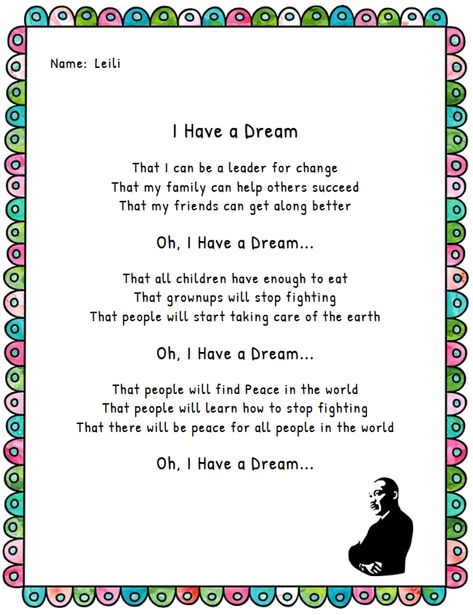 Poem Generator, Dream Poem, I Have A Dream, A Poem, World Peace, Finding Peace, Helping Others, A Dream, Lesson Plans