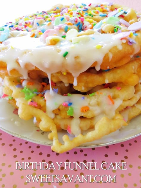 Pancake Mix Funnel Cake, Krusteaz Pancake Mix, Funnel Cake Bites, Funnel Cake Fries, Homemade Funnel Cake, Fair Foods, Funnel Cake Recipe, Funnel Cakes, Fair Food