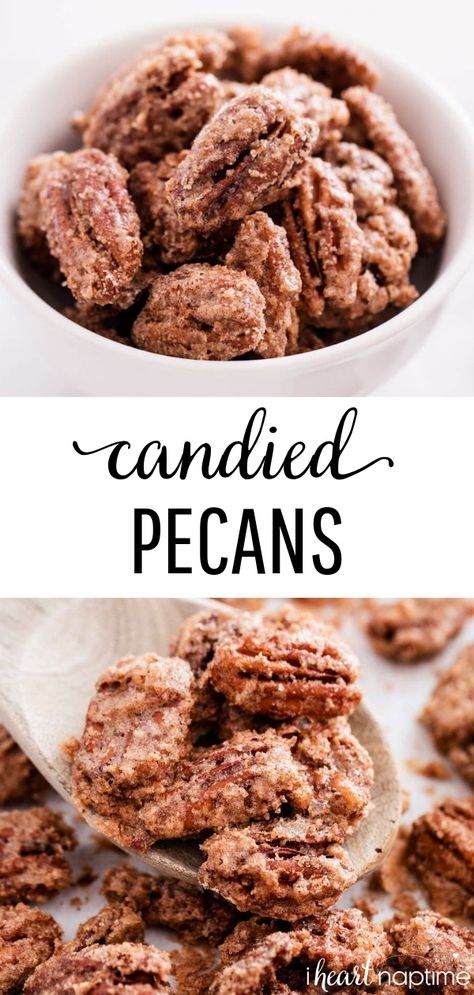 Candied Pecans Easy, Sugar Coated Pecans, Coated Pecans, Eating Greens, Sugar Pecans, Candied Pecans Recipe, Praline Recipe, Easiest Recipes, Glazed Pecans