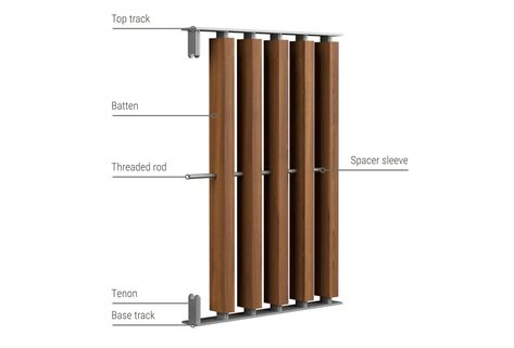 Free Standing Screens Tech Info - Sculptform Screening Ideas, Timber Battens, Timber Screens, Living Room Partition, Living Room Partition Design, Lan Can, Room Partition Designs, Tech Info, Partition Design