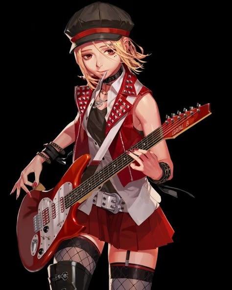 Violinist Character Design, Karaoke Drawing Reference, Drum Pose Reference, Poses Reference Guitar, Rock Star Character Design, Rockstar Drawing Reference, Guitarist Character Design, Electric Guitar Reference, Person Playing Guitar Drawing