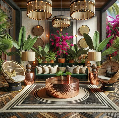 My @giLherrera twist of Mid-Century Modern Mexican Hacienda “Outdoor Living” with a Tulum/Cabo Touch: Inspired by my hometown of Palm Springs/CoacheLLa Valley . At CoLores Decor Our team is constantly experimenting with textures & “WOW” styles for a UNIQUE statement design for any room…Introducing TOP 🇲🇽 MeXican Artisan Design & CATAPULTING our culture’s Talent through the vision of our founder, GiL Herrera @giLherrera ♥️ . We work with many Hotels, Restaurants, Interior Design Studios. We Ca... Mexican Luxury Aesthetic, Bohemian Hotel Lobby, Modern Mexican Restaurant Decor, Modern Mexican Living Room Decor, Mexican Interior Design Living Room, Tulum Inspired Restaurant, Mexican House Decor, Modern Mexican Hacienda, High End Mexican Restaurant