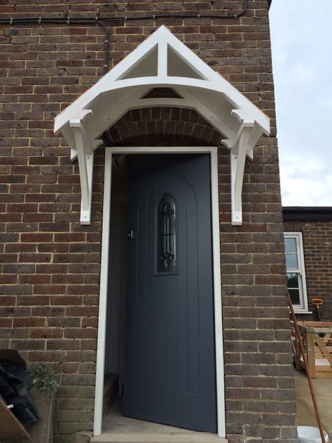 Dulux Gallant Grey - the new front door Grey Composite Front Door White Frame, Grey Upvc Front Door, Painted Upvc Door, Dulux Blue, Agate Grey Composite Front Door, Dulux Grey, Solidor Door Anthracite Grey, Gleneagles Composite Door, Grey Front Door