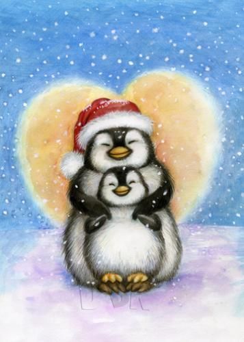 Christmas Greetings Cards, Library Designs, Penguin Art, Penguin Christmas, Christmas Rock, Christmas Penguin, Christmas Drawing, Winter Vacation, Cute Penguins