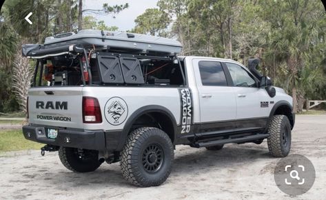 Ram 2500 Overland, Overland Setup, Dodge Ram Power Wagon, Ram 2500 Power Wagon, Ram 4x4, Ram Power Wagon, Cruiser Car, American Pickup Trucks, Truck Bed Camper