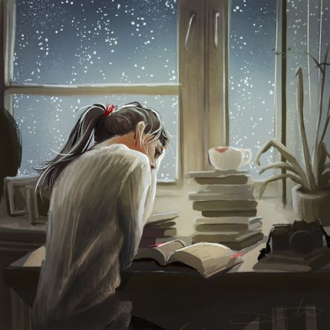 Books and bad weather – Books Around The Table 심플한 그림, Reading Art, Art Et Illustration, Girl Reading, Art And Illustration, Jolie Photo, Girly Art, I Love Books, Infp