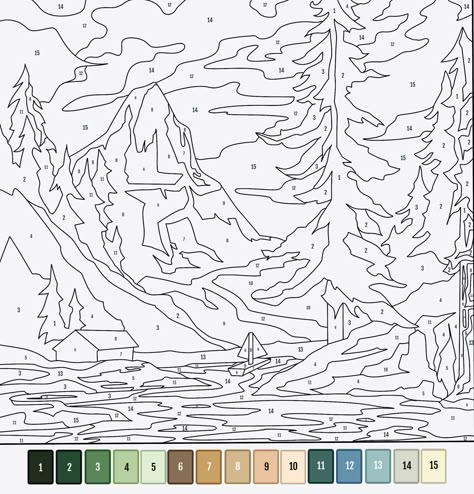 Paint By Number Printable, Art Auction Projects, Adult Color By Number, Number Printables, Color By Number Printable, Paint A Picture, Abstract Coloring Pages, Number Art, Best Paint