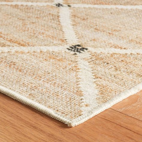 Part of our best-in-class collection of design-focused, machine-washable rugs. We've taken one of our most popular jute rug weaves and translated it into this chic, machine-washable rug. The simple latticework pattern, punctuated by charcoal dots at the crisscross, makes a convenient and eye-catching option anywhere you need an easy-to-clean rug. Great for homes with pets and high-traffic areas like entryways, mudrooms, and kitchens.Product Overview Color: Brown Material: 100% Polyester Collecti Dash And Albert Rugs, Dash And Albert, Linen Spray, Polyester Rugs, Clean Rug, Washable Rug, Jute Rug, Machine Washable Rugs, Cotton Rug