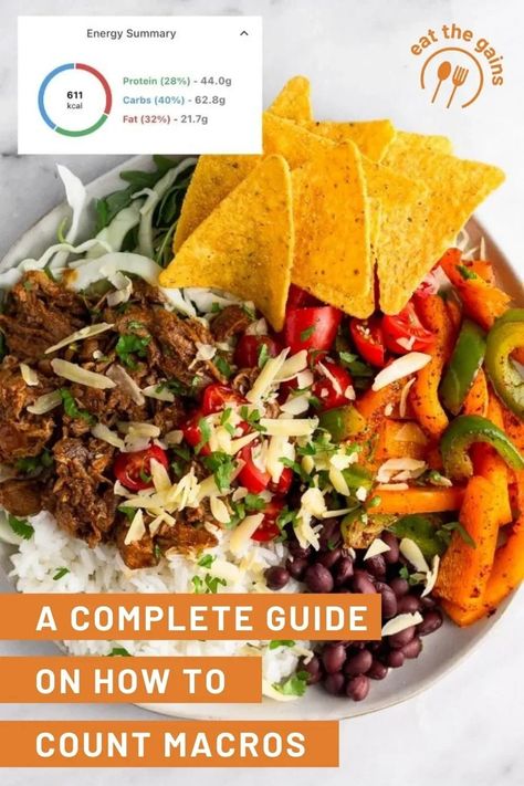 Everything you need to know about how to count macros. From what macronutrients are, how to calculate and track macros, tips, and how it can be a helpful and effective way to reach your goals for building muscle, losing fat, and learning how to fuel your body. Learning About Macros, Macros Diet For Beginners, How To Hit Your Macros, Understanding Macros, How To Track Macros For Fat Loss, Count Macros, Tips For Macro Counting, Macro Diet, Food Tracking