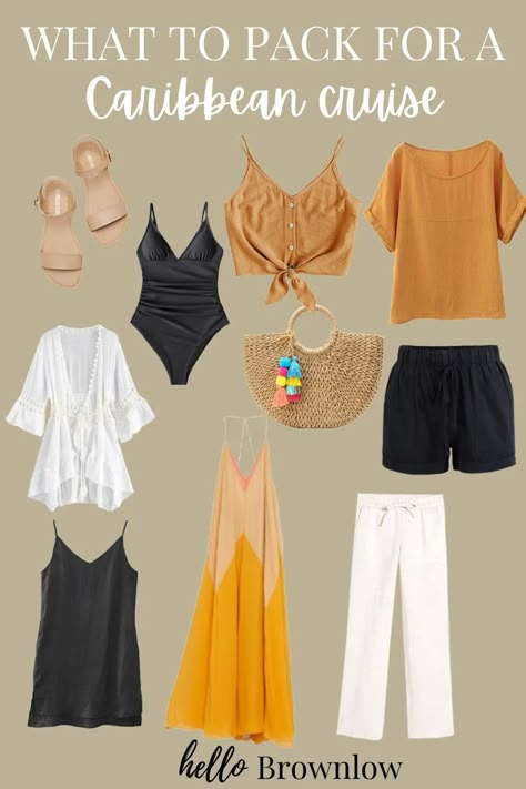 What To Pack For Mexican Riviera Cruise, 3 Day Cruise Outfits, Cozumel Cruise Outfits, Plus Size Caribbean Vacation Outfits, Caribbean Cruise Outfits 7 Day 2023, Capsule Wardrobe 7 Day Caribbean Cruise, Carribean Cruise Outfits 2023, Cruise Packing List For Women, What To Wear On A Cruise Caribbean