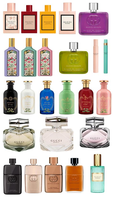 Gucci Fragrance, Flora Gucci, Gucci Perfume, Gucci Bamboo, Birthday Wishlist, Scents, Fragrance, Gucci