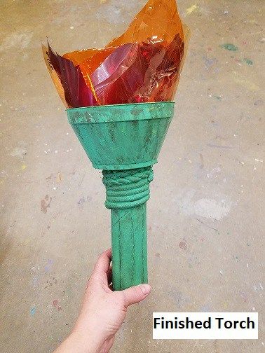 How to create a Statue of Liberty Torch prop Diy Statue Of Liberty Torch, Diy Statue Of Liberty Costume, Library Olympics, Diy Statue Of Liberty, Lady Liberty Costume, Diy Statue, Statue Costume, Statue Of Liberty Torch, Torches Diy