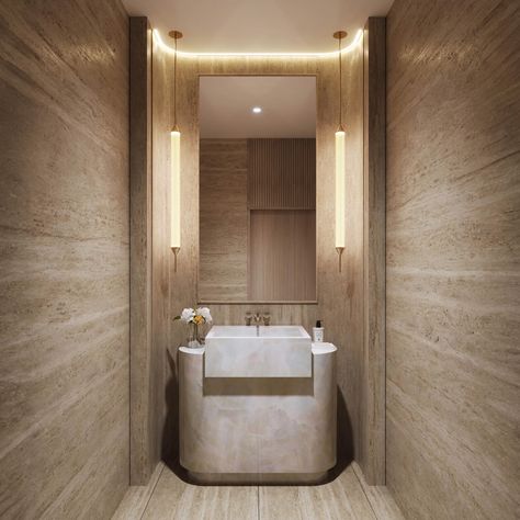 Interior Design and Architecture • Instagram Toilet Niche, Hotel Toilet, Pool House Bathroom, Architecture Instagram, Bathroom Sanitary, Home Theater Room Design, Theater Room Design, Restroom Design, Indian Creek